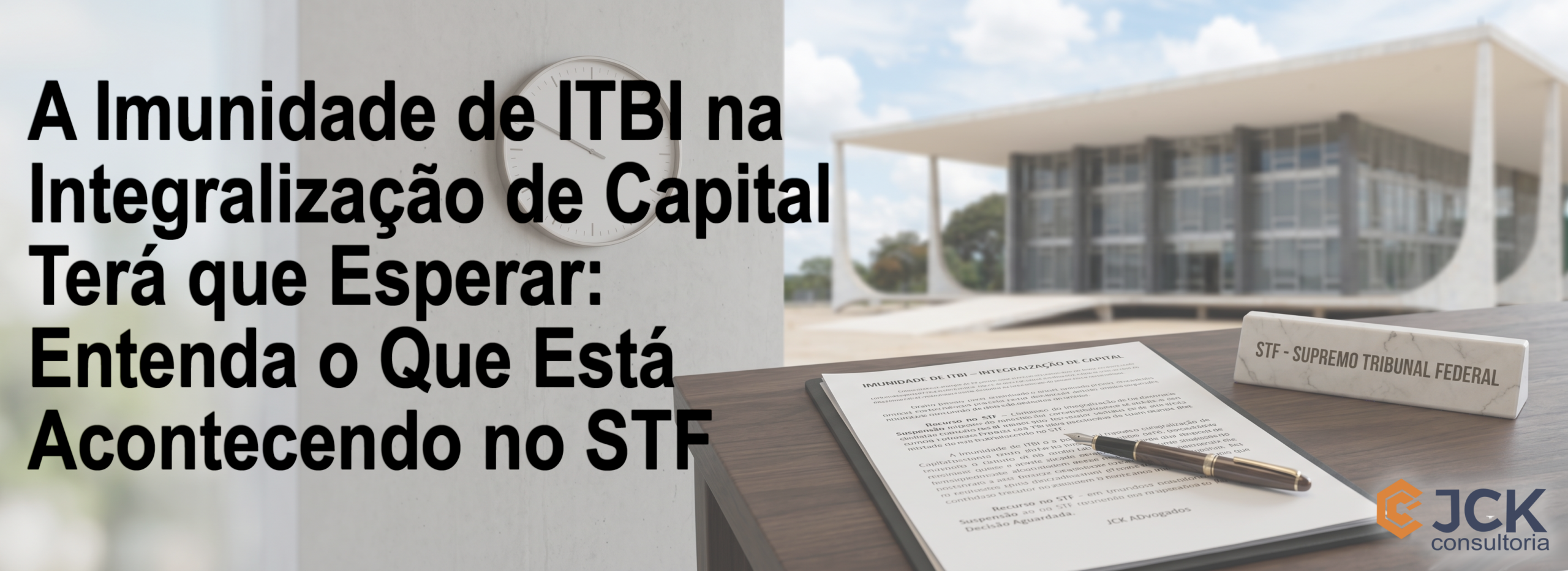 A Imunidade de ITBI na Integralização de Capital Terá que Esperar: Entenda o Que Está Acontecendo no STF